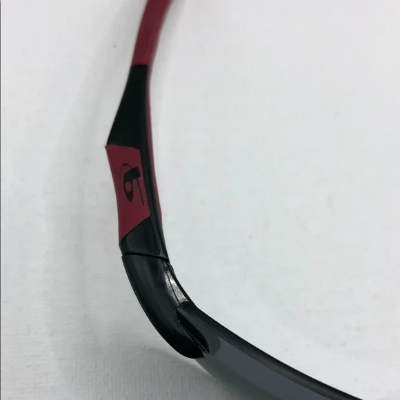 Bolle Clutch 10797 Sports Sunglasses Black Red Rimless Lightweight Polarized.